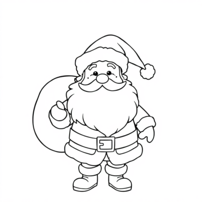 Santa Coloring Pages