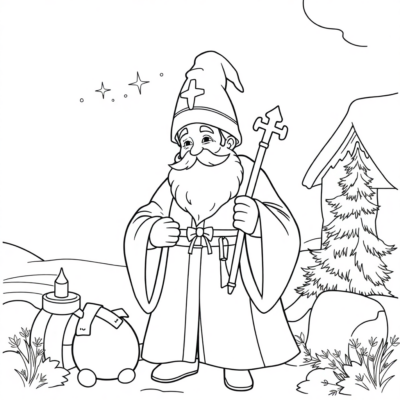 Festive Christmas Coloring Pages for Kids