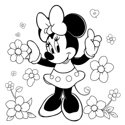 Minnie Coloring Pages