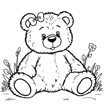 Coloring Book: Bear Coloring Book for Kids