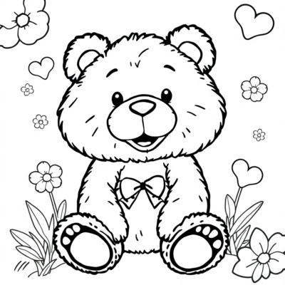 Snuggly Bear Coloring Fun Journey