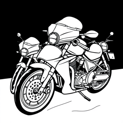 Kids’ Motorcycle Adventure Coloring Book