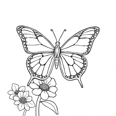 Butterfly Coloring Page to Print