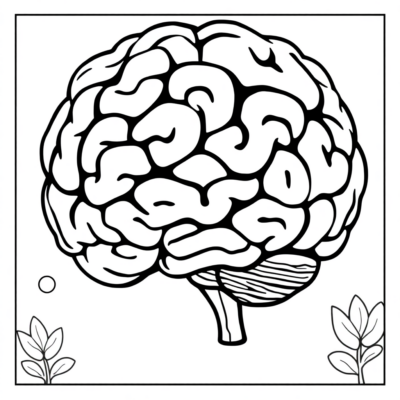 Coloring Book: Brain Coloring Book for Kids