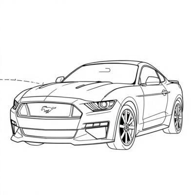 Mustang Coloring Book