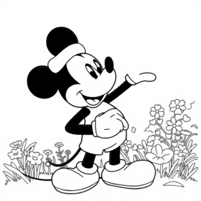 Coloring Book: Mickey Mouse Coloring Pages