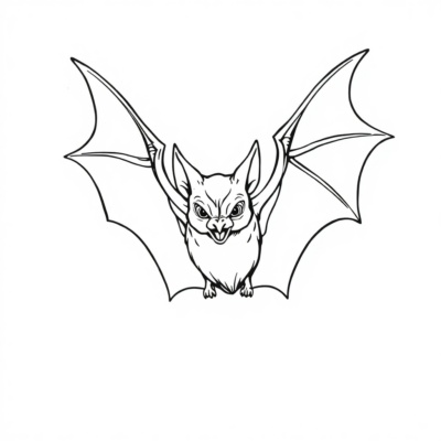 Bat Coloring Book