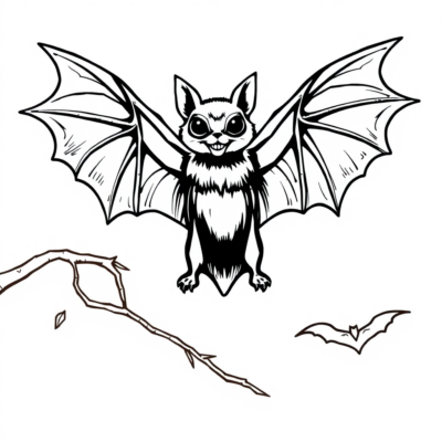Bats Coloring Book