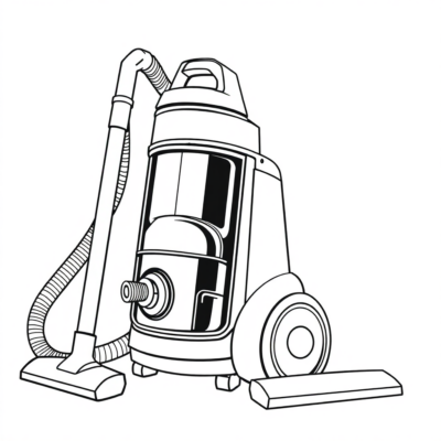 Coloring Book: Vacuum Cleaner Coloring Book for Kids