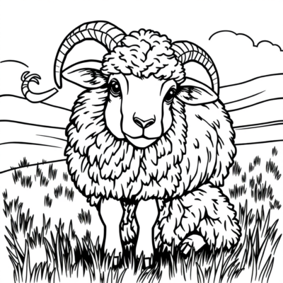 Little Sheep Coloring Book