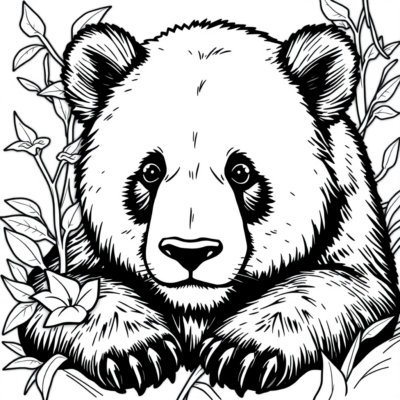Panda Coloring Book