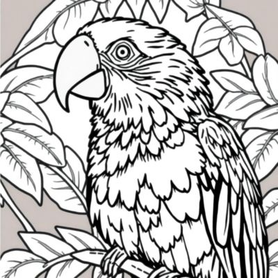 Parrot Coloring Book