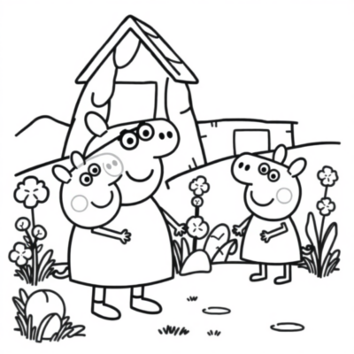 Coloring Book: Peppa Coloring Book