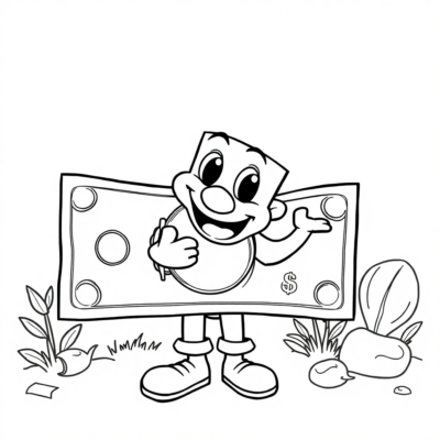 Coloring Book: Money Coloring Pages for Kids