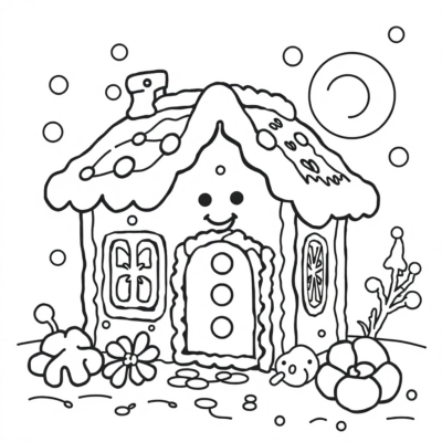 Gingerbread Coloring Book