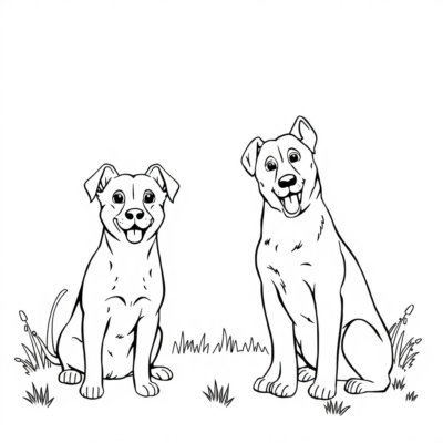 Coloring Book: Dog Coloring Book for Kids