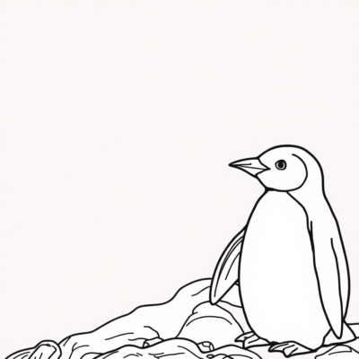 Penguin Coloring Book