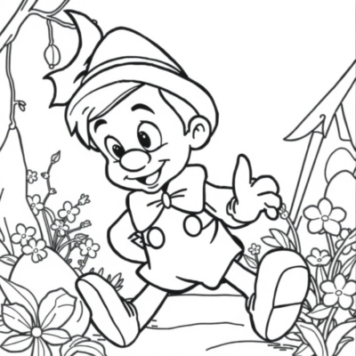 Pinocchio Coloring Book