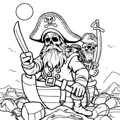 Adventures of Little Pirate Pals Coloring Book