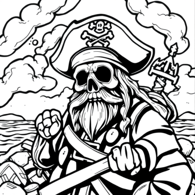 Pirate Coloring Book