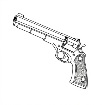 Gun Coloring Pages