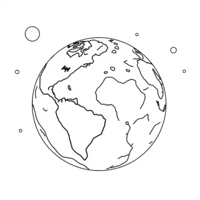 Coloring Book: Planet Earth Coloring Book for Children