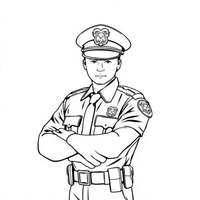 Police Heroes: Kids’ Fun Coloring Book