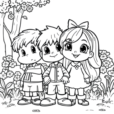 Fairy Tale Characters Coloring Pages