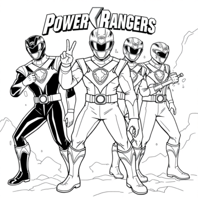 Hero Rangers Coloring Adventure