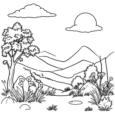 Coloring Book: Simple Coloring Pages for Kids to Print