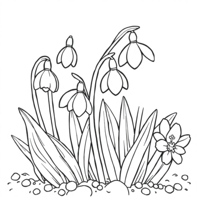 Snowdrop Coloring Page