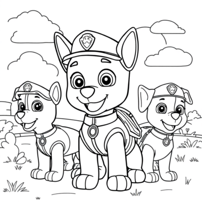 Coloring Book: Paw Patrol Coloring Book for Kids