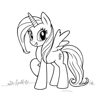 Rainbow Dash Coloring Pages