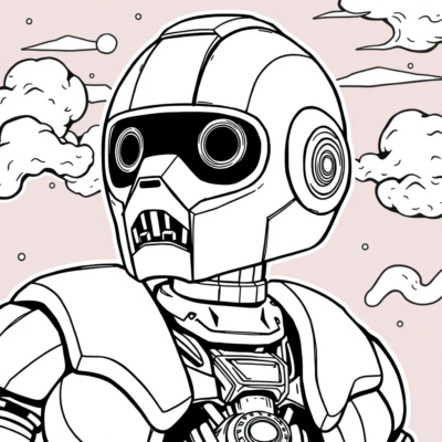 Robot Coloring Book