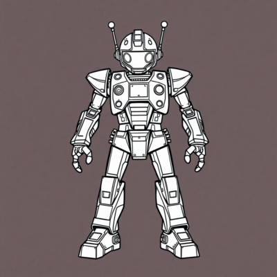 Printable Robot Coloring Pages
