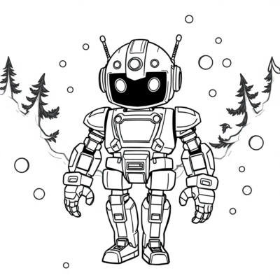 Robots & Gears Coloring Adventure