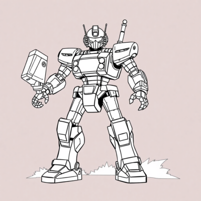 Robots Playtime Coloring Adventure