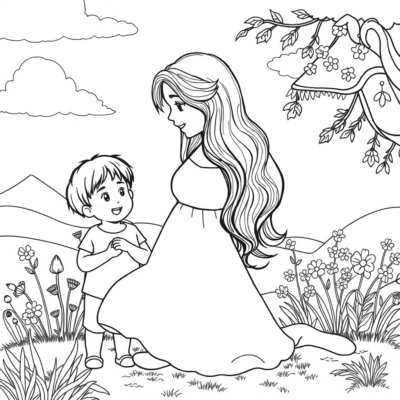 Family Fun Coloring Book for Kids
