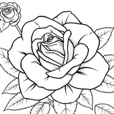 Roses Coloring Book