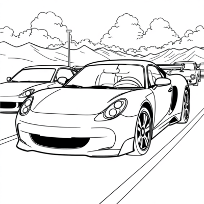 Printable Cars Coloring Book