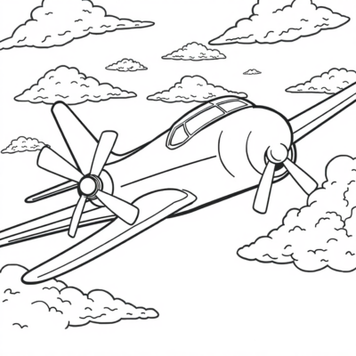 Airplane Coloring Pages