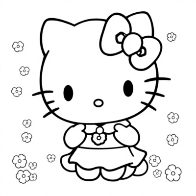 Sanrio Hello Kitty Kuromi Coloring Book