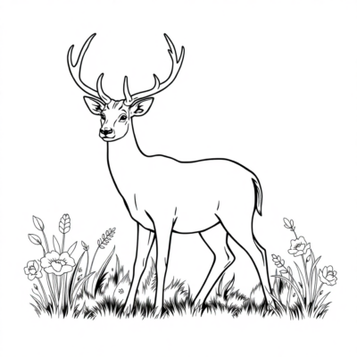 Deer Coloring Pages
