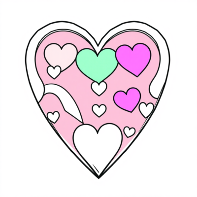 Heart Coloring Book