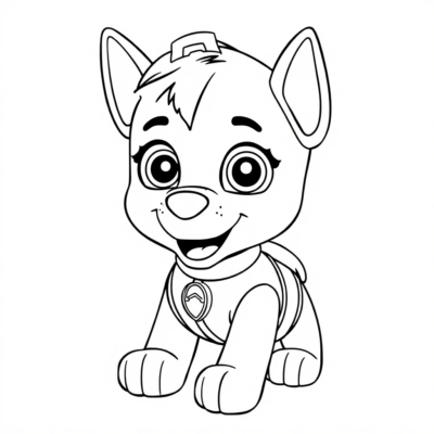 Skye Paw Patrol Coloring Book