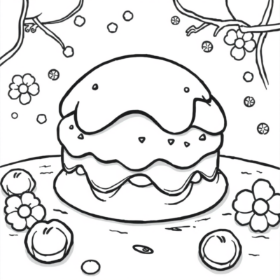 Candyland Coloring Fun Kids Book