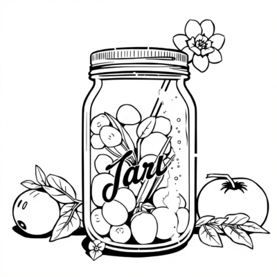 Jars Coloring Book