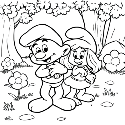 Smurfs Coloring Book