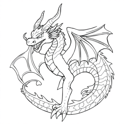 Mystical Dragon Friends Coloring Adventure