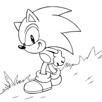 Speedy Hedgehog Coloring Adventure